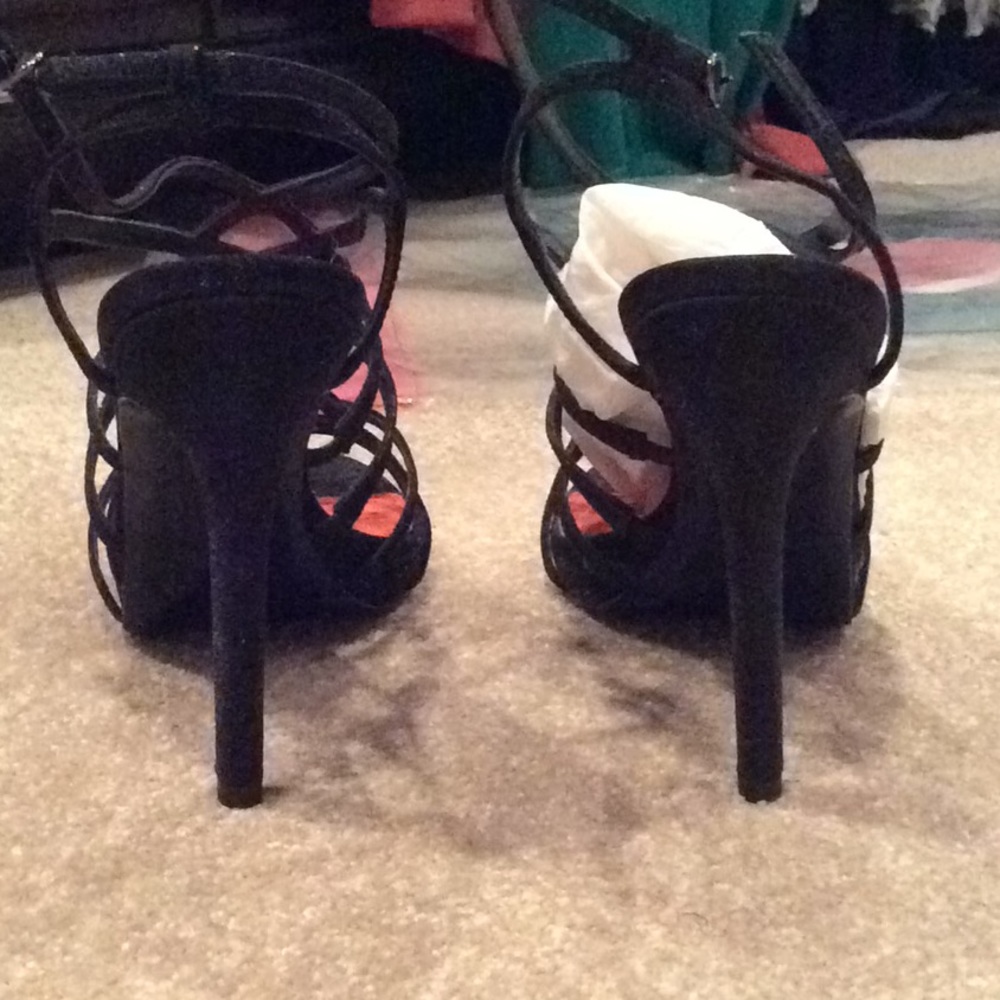 Via Spiga black glitter heels Sandals Fancy nib, 9.5m - Picture 5 of 7